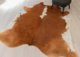 Hereford Brown And White Cowhide Rug (Size: 240 x 210 CM) CHR1930